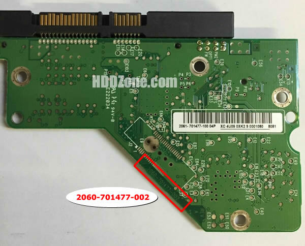 WD5001ABYS WD PCB 2060-701477-002 REV A
