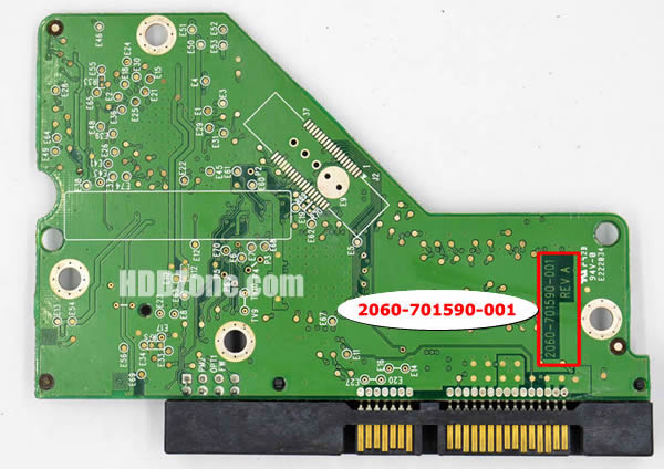WD6400AAKS WD PCB 2060-701590-001 REV A