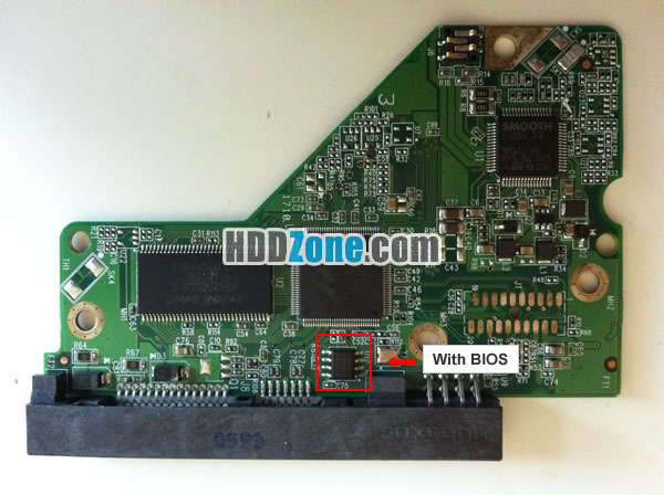 WD5000AAKS WD PCB 2060-701640-001 REV A
