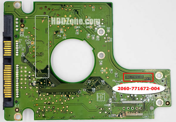WD2500BEVT WD PCB 2060-771672-004 REV A