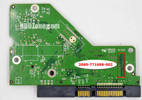 WD25EZRX WD PCB 2060-771698-002 REV A / P1 / P2