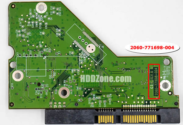 WD30EZRX WD PCB 2060-771698-004 REV A / P1 / P2