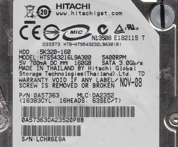 Hitachi HDD