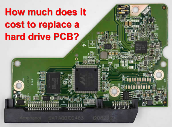 How much does it cost to replace a hard drive PCB?