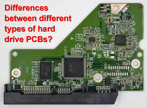 differences between different types of hard drive PCBs
