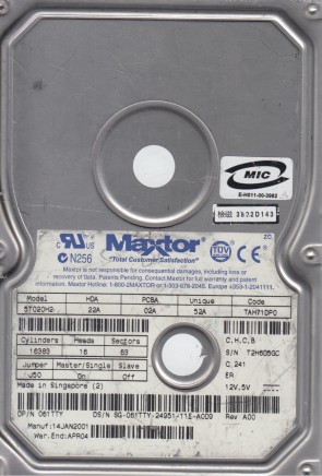 Maxtor 5T020H2 Hard Disk Drive