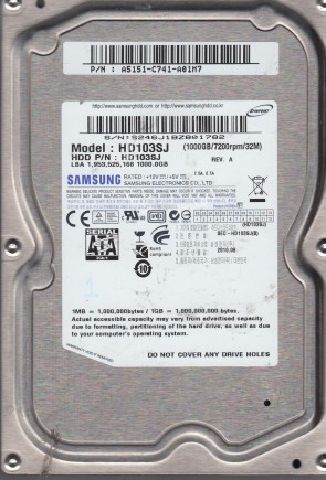 Samsung HD103SJ Hard Disk Drive