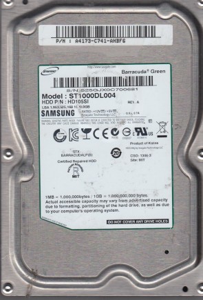 Samsung HD105SI Hard Disk Drive