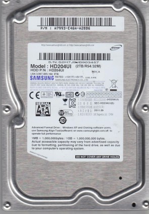 Samsung HD204UI Hard Disk Drive