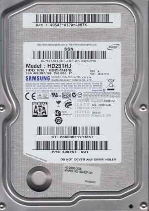 Samsung HD251HJ Hard Disk Drive