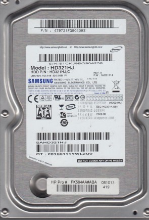 Samsung HD321HJ Hard Disk Drive