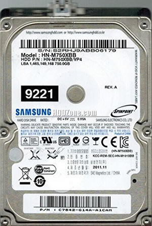 Samsung HN-M750XBB Hard Disk Drive