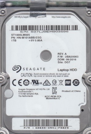 Seagate ST1000LM025 Hard Disk Drive