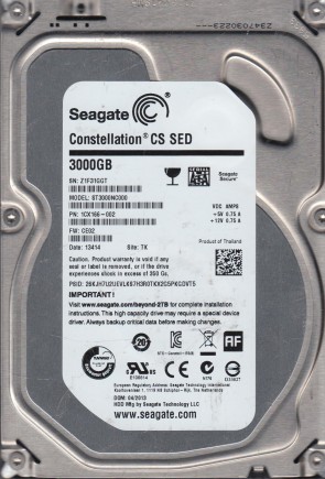 Seagate ST3000NC000 Hard Disk Drive