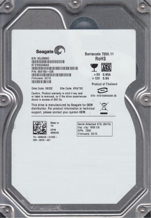 Seagate ST31000340AS Hard Disk Drive