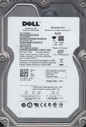 Seagate ST31000340NS Hard Disk Drive