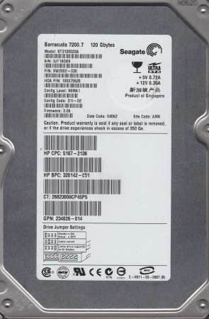 Seagate ST3120022A Hard Disk Drive
