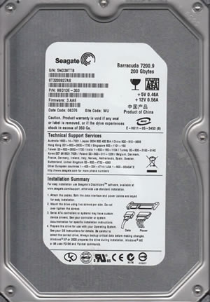 Seagate ST3200827AS Hard Disk Drive