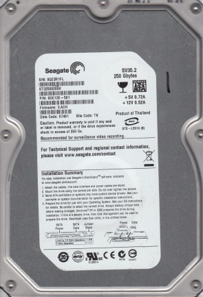 Seagate ST3250820SV Hard Disk Drive