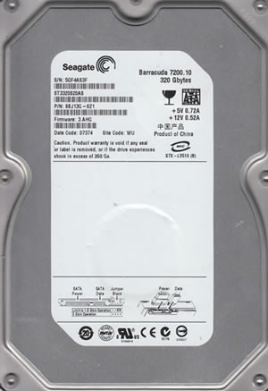 Seagate ST3320820AS Hard Disk Drive