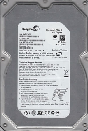 Seagate ST3400633AS Hard Disk Drive