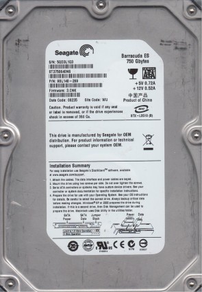 Seagate ST3750640NS Hard Disk Drive