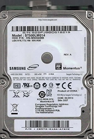 Samsung ST500LM014 Hard Disk Drive