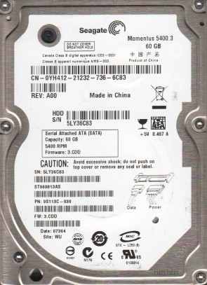 Seagate ST960813AS Hard Disk Drive