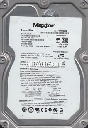 Seagate STM31000340AS Hard Disk Drive