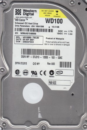 Western Digital WD100BB Hard Disk Drive