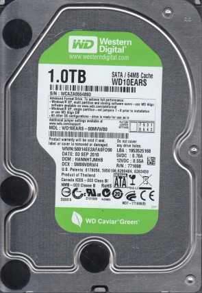 Western Digital WD10EARS Hard Disk Drive