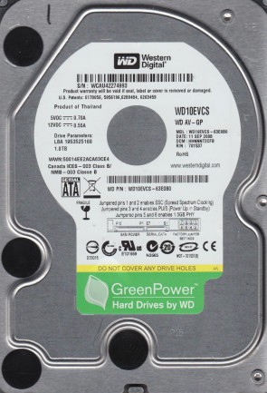 Western Digital WD10EVCS Hard Disk Drive
