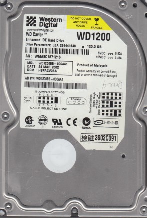 Western Digital WD1200BB Hard Disk Drive