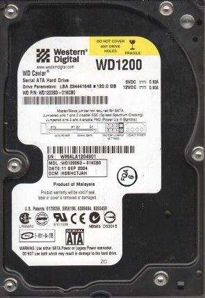 Western Digital WD1200SD Hard Disk Drive