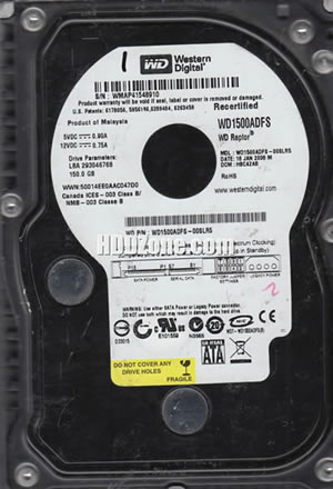 Western Digital WD1500ADFS Hard Disk Drive