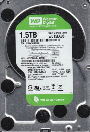 Western Digital WD15EADS Hard Disk Drive