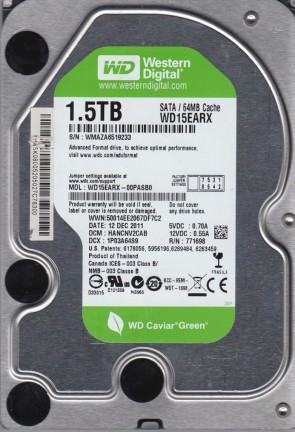 Western Digital WD15EARX Hard Disk Drive