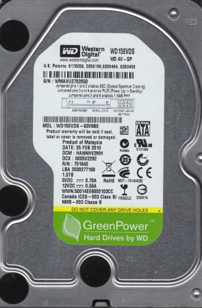 Western Digital WD15EVDS Hard Disk Drive