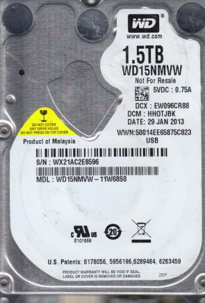 Western Digital WD15NMVW Hard Disk Drive