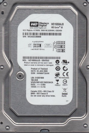 Western Digital WD1600AAJB Hard Disk Drive