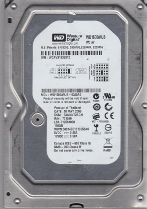 Western Digital WD1600AVJB Hard Disk Drive