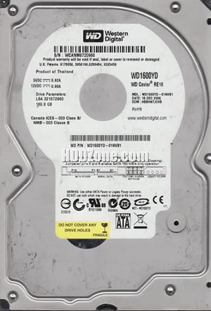 Western Digital WD1600YD Hard Disk Drive