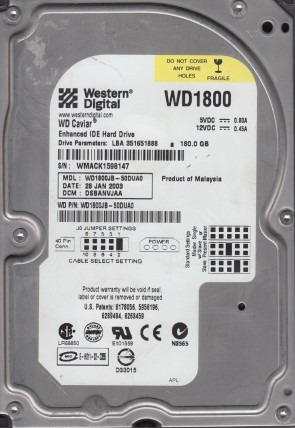 Western Digital WD1800JB Hard Disk Drive