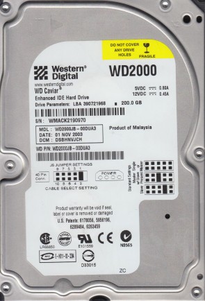 Western Digital WD2000JB Hard Disk Drive