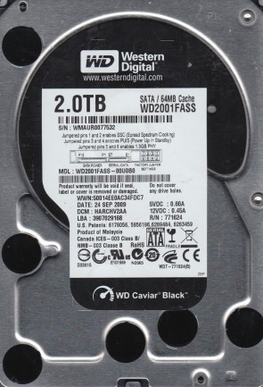 Western Digital WD2001FASS Hard Disk Drive