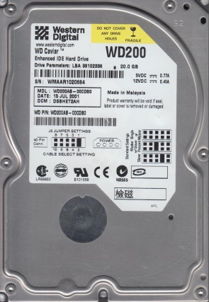 Western Digital WD200AB Hard Disk Drive