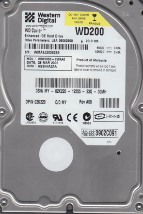 Western Digital WD200BB Hard Disk Drive