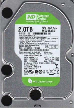 Western Digital WD20EACS Hard Disk Drive
