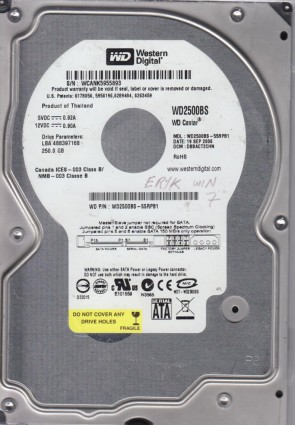 Western Digital WD2500BS Hard Disk Drive