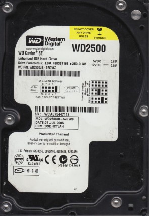 Western Digital WD2500JB Hard Disk Drive